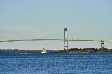 This little white light house is located on Rose Island near Newport Rhode Island. In the...