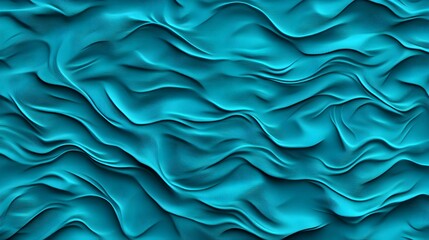 Obraz premium Deep Blue and Light Teal Wavy Texture in High Resolution Detail