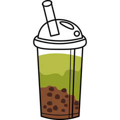 Boba Drink Illustration