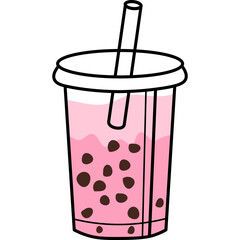 Boba Drink Illustration