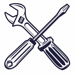 wrench and screwdriver