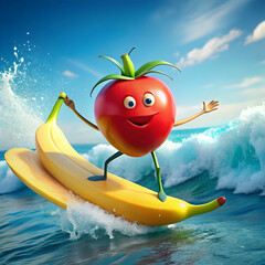 a-tomato-floating-like-a-surfboard--with-a-tiny-ba
