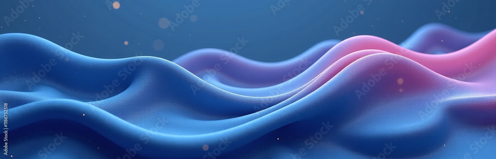 Poster Beautiful Wave Design With Satin Finish Is Created By Artificial Intelligence For Use As A Background Banner Or Fabric Pattern. 00002