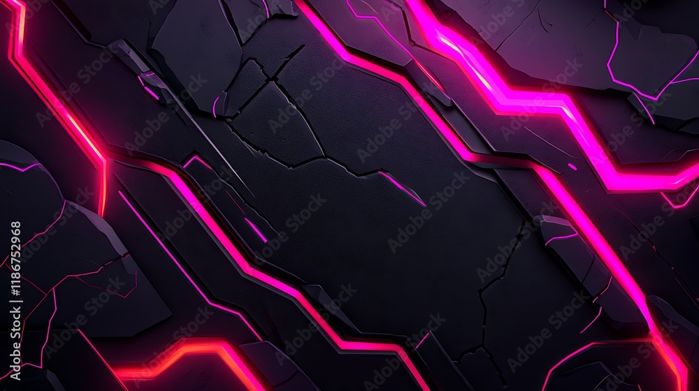 Poster abstract futuristic circuit board design featuring dynamic light patterns and textures for modern te