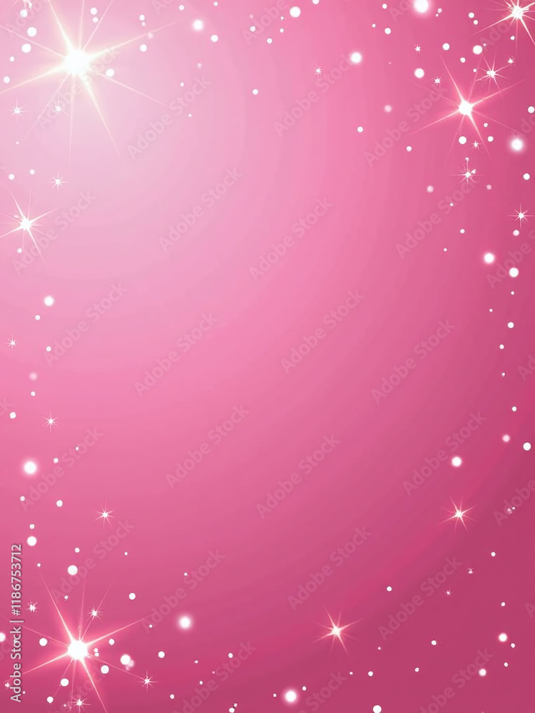 Poster Beautiful Pink Background With Sparkling And Shiny Abstract Design Elements In A Banner Style Image. 00002
