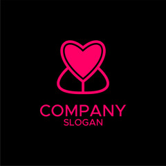 love logo witht modern concept,vector