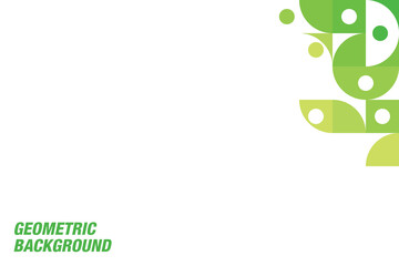 Cover template with geometric background. Background for the banner in color green. Vector EPS 10