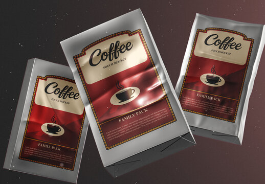 Coffee Packaging Set Mockup