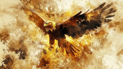 Fantasy eagle illustration