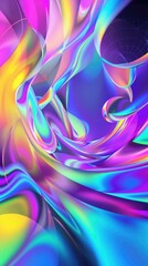 A gradient background features geometric shapes and dynamic circles creating an abstract art piece with a modern aesthetic, contemporary style, geometric shapes, artistic expression