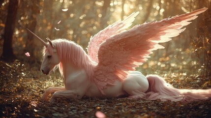 A Winged Horse with a Horn © Arif