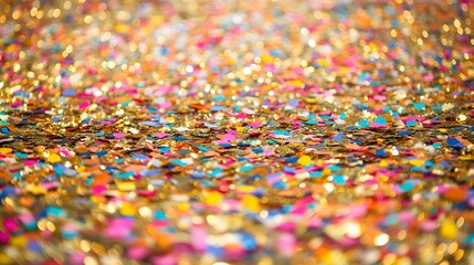 Obraz premium Colorful Confetti Glitter Festive Background