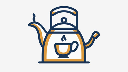 Obraz premium Cooking Kettle Outline Icons for Culinary Illustrations and Designs