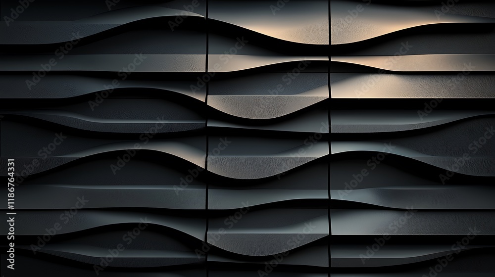 Poster artistic interpretation of sound waves displayed in dynamic textures and flowing forms, capturing th