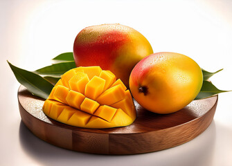mango on a table