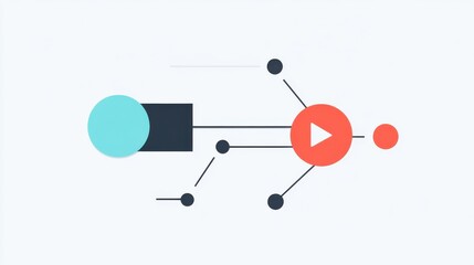 Workflow Efficiency, Flat vector illustration of a drag and drop interaction combined with an add document button illustration