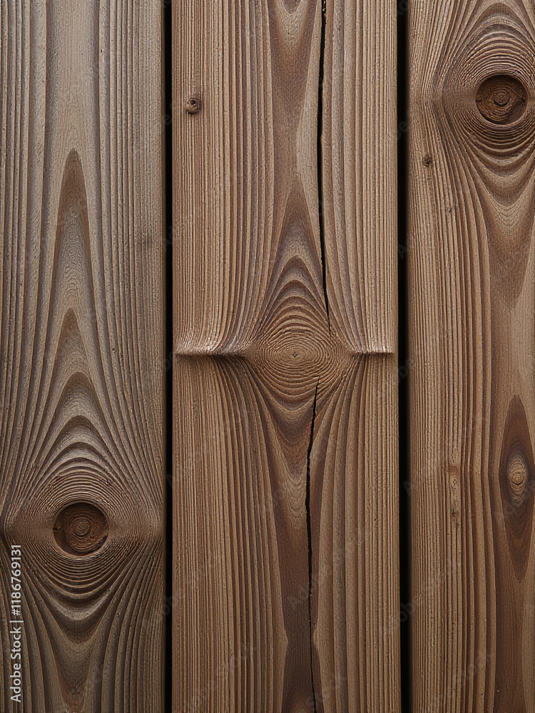Poster Aged Wood Grain Texture Features Visible Cracks And Knots, Creating A Unique And Visually Appealing Background For Various Designs. 00001