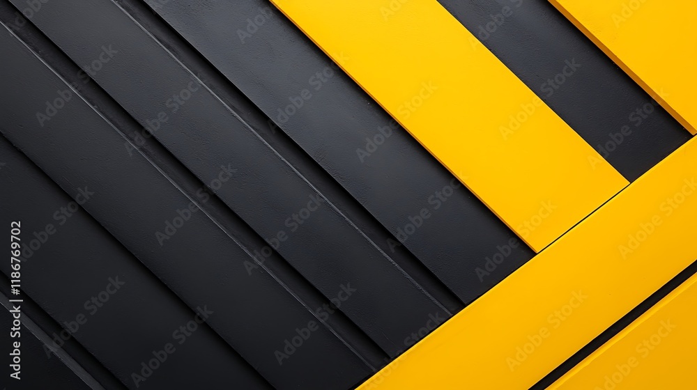 Poster abstract energetic design featuring bold dark and yellow patterns with dynamic lines and shapes for 
