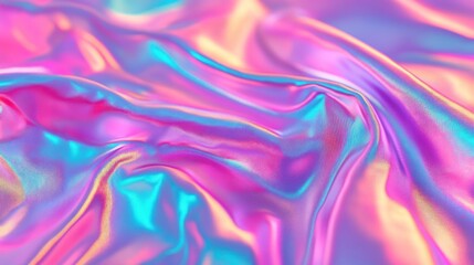 Obraz premium Abstract iridescent holographic texture.