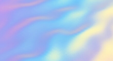 Obraz premium Shimmer holographic texture of bright blue yellow lilac colors. Brilliance sanded iridescent colored empty background