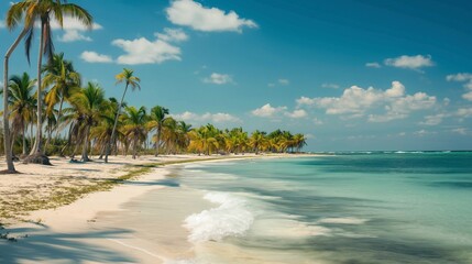Tropical Heaven with Private Beaches, Crystal Clear Waters, and Lush Palm Trees
