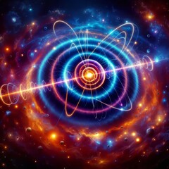 Cosmic Microwave Background Radiation Depicting the remnant radi