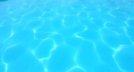 Obraz premium Blue Water Texture, Swimming Pool Surface, Rippled Water Background