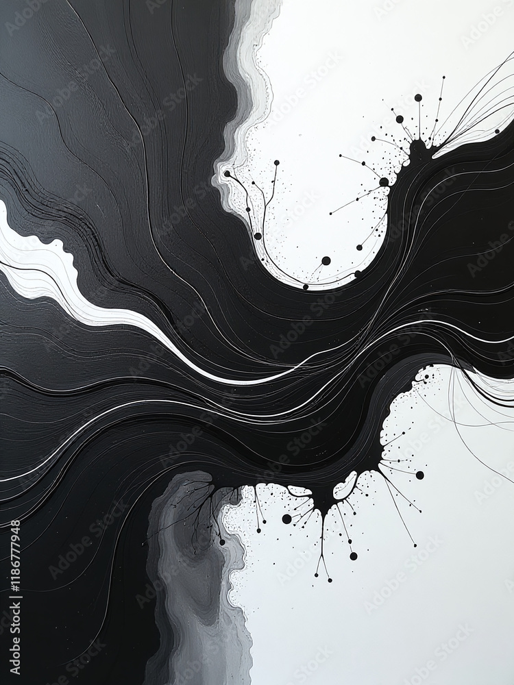 Leinwandbilder abstract modern art acrylic canvas painting created using artificial intelligence technology to gene