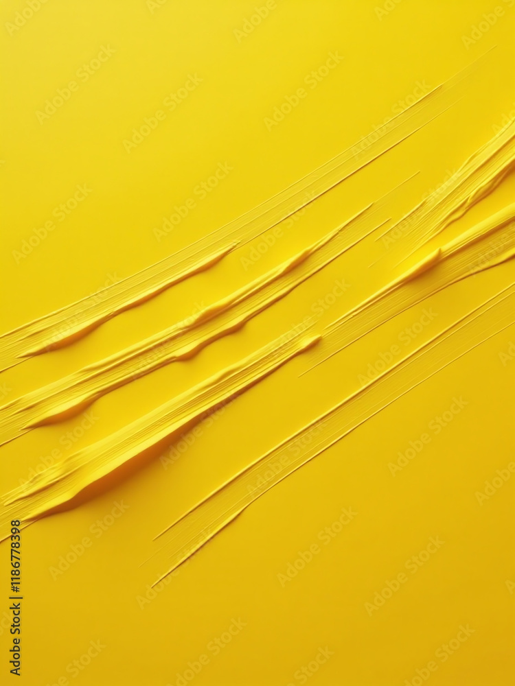Poster Abstract Lines Are Created On A Yellow Background With Smooth Strokes That Form A Subtle Yet Visually Appealing Piece Of Art. 00003