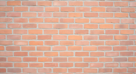 Fototapeta premium Light Peach Brick Wall Texture