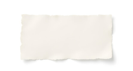 Obraz premium Torn Piece of Paper, Blank, Texture, White Background