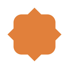 Ramadan frame shape. Islamic window and door icon. Vector