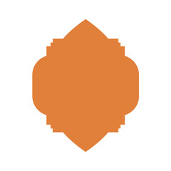 Ramadan frame shape. Islamic window and door icon. Vector