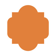Ramadan frame shape. Islamic window and door icon. Vector