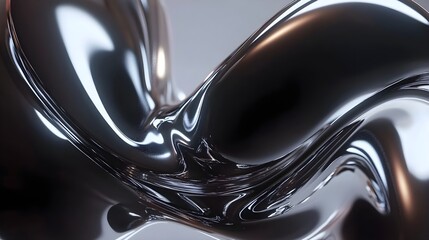 Elegant Metallic Shimmer with Glossy High-Quality Photorealistic Surface