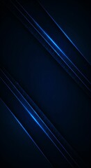 Obraz premium Modern Abstract Navy Blue Background with Geometric Metallic Layers and Soft Illuminated Glow