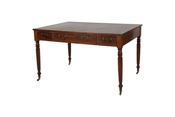 old wooden table,Neo-Classical Carved Walnut Dining Table or Desk, 1910s for sale at Pamono