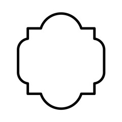Islam Arabic border frame line art ornamental. 