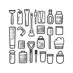 elegant illustration of doodle