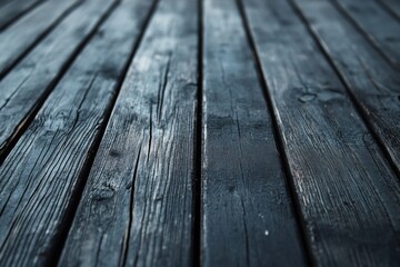 Closeup of wooden planks with natural texture and a rustic look