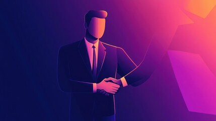Businessman shaking hands, partnership deal, agreement concept.