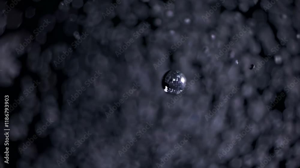 Aufkleber Exploring the mesmerizing world of floating stones in a dark void