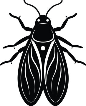 Stable fly silhouette vector illustration