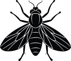 Stable fly silhouette vector illustration