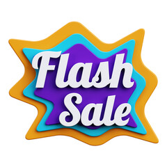 Flash Sale 3D Illustration