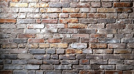 Fototapeta premium Rustic Interior with Old Brick Walls and Soft Background Lighting