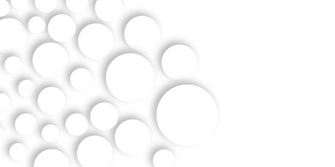 White geometric abstract background overlap layer on bright space with lines effect decoration. Minimalist banner background. Circle effect style geometric. modern design stripes. round shape, Eps 10.