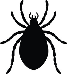 Tick silhouette vector illustration