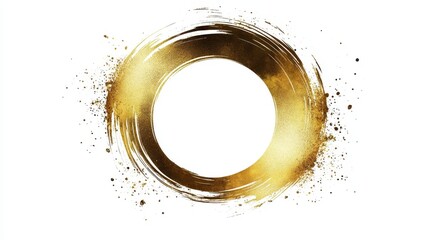 Gold Circle Abstract Background