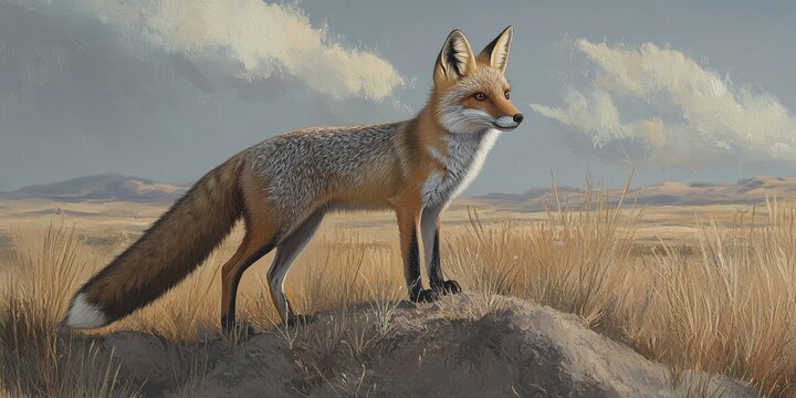 Kit Fox, A Unique Fox Species Found in North America, the Kit Fox Vulpes Macrotis showcases distinct traits that set it apart from other fox species in this diverse region.